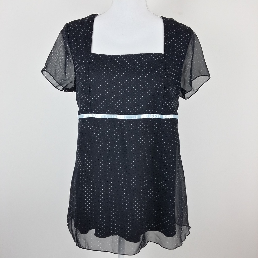 Baby And Me Black Maternity Top